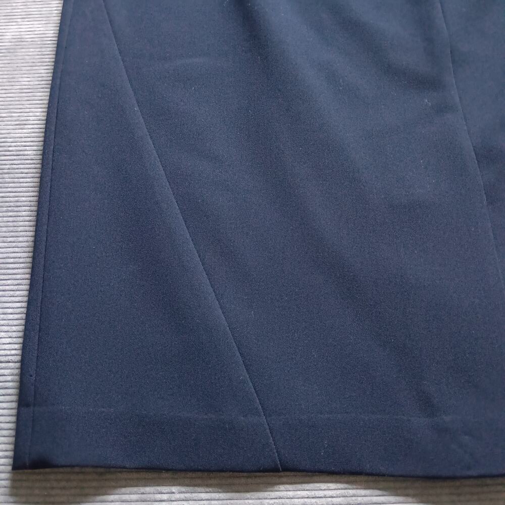 Tommy Hilfiger Pencil Skirt Zipper Pockets Above Knee Career Navy Size 12 - Picture 7 of 9
